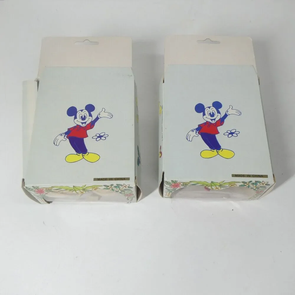 Mickey Mouse 2 Pairs Children’s Shoes Vintage Infant Sneakers Disney 1980s